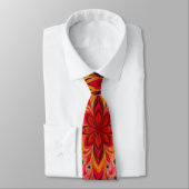 Color Burst Kaleidoscope Tie Krawatte (Gebunden)