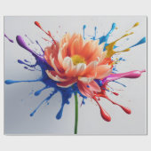 Color Burst Petal Geschenkpapier (Flach)