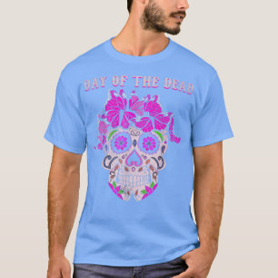 Color Butterfly Zucker Knochen Soule Tag Muertos T T-Shirt