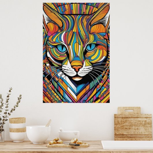 Color Cat  Poster (Küche)