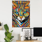 Color Cat  Poster (Heimbüro)