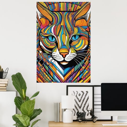 Color Cat  Poster (Heimbüro)