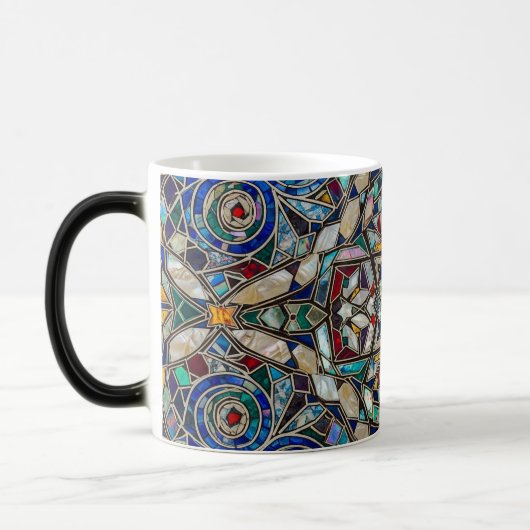 color changing mosaic stained glass ceramic mug verwandlungstasse (Links)