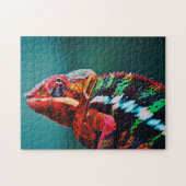 Color Changing Rainbow Chameleon Reptile Puzzle (Horizontal)