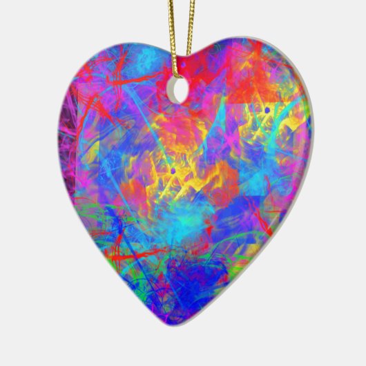 Color Chaos Keramik Ornament (Links)