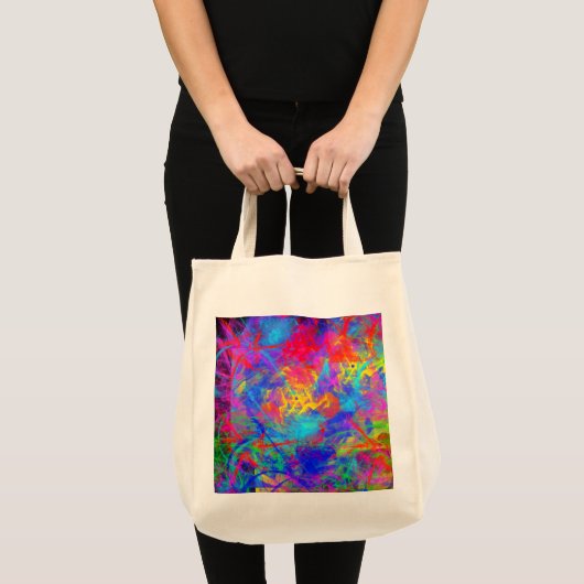 Color Chaos Large Totbeutel Tragetasche (Vorderseite (Produkt))