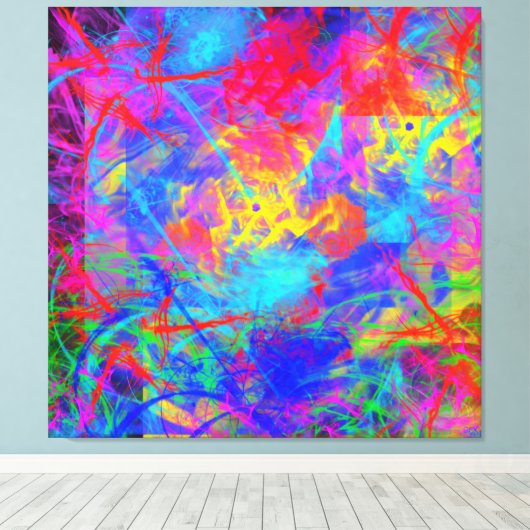 Color Chaos Leinwanddruck (Insitu (Holzboden))