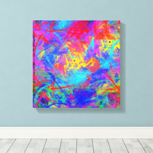 Color Chaos Leinwanddruck (Insitu (Holzboden))