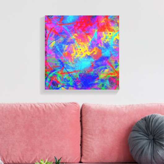 Color Chaos Leinwanddruck (Insitu (Wohnzimmer))