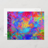 Color Chaos Postkarte (Vorne/Hinten)
