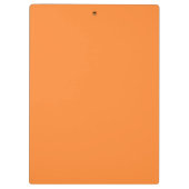 Color Crayon Orange Clipboard Klemmbrett (Rückseite)