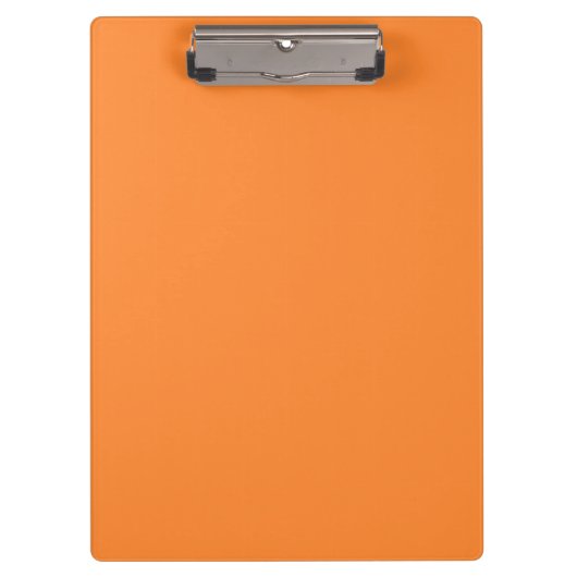 Color Crayon Orange Clipboard Klemmbrett (Vorderseite)