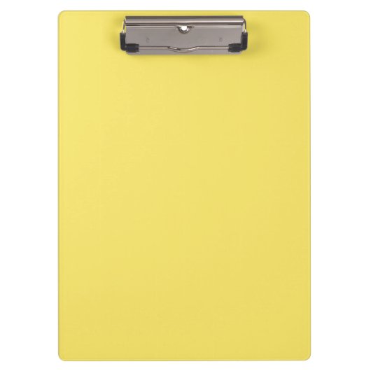 Color Crayon Yellow Clipboard Klemmbrett (Vorderseite)