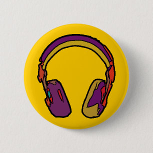 Color Dj Kopfhörer Button