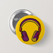 Color Dj Kopfhörer Button (Vorne & Hinten)
