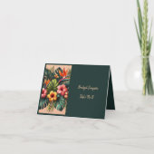 Color Exotic Hawaiian Tropical Guest Sitzkarte Dankeskarte (Vorderseite)