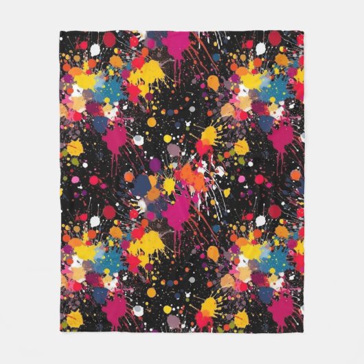 Color Explosion Fleecedecke (Vorderseite)