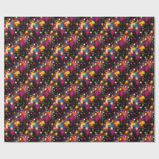 Color Explosion Geschenkpapier (Flach)