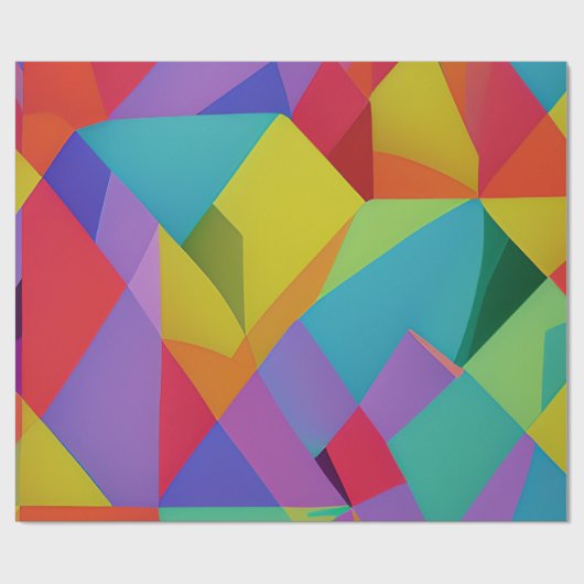 Color Explosion Geschenkpapier (Flach)