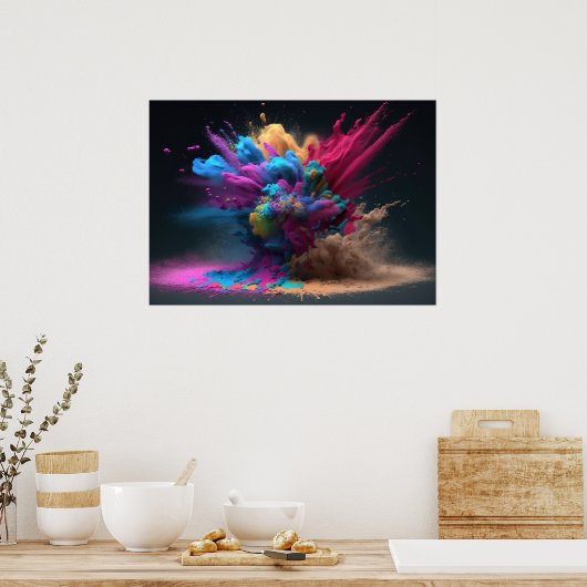 Color Explosion Poster (Küche)