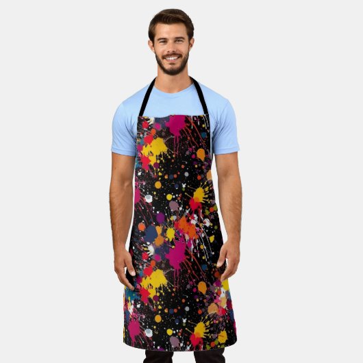 Color Explosion Schürze (Getragen)