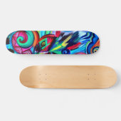 Color Explosion Skateboard (Horizontal)