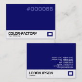 Color Factory - Dark Blue (000066) Visitenkarte (Vorne/Hinten)