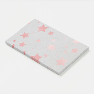 Color Foil Stars (coral) Post-it Klebezettel