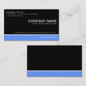 Color Footer - Baby Blue mit Black Visitenkarte (Vorne/Hinten)