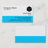 Color Footer - Blue 00CCFF Visitenkarte (Vorne/Hinten)