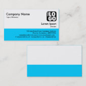 Color Footer - Blue 00CCFF Visitenkarte (Vorne/Hinten)