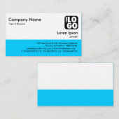 Color Footer - Blue 00CCFF Visitenkarte (Vorne/Hinten)