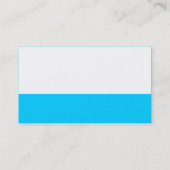 Color Footer - Blue 00CCFF Visitenkarte (Rückseite)