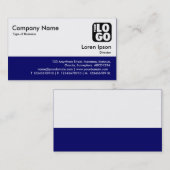 Color Footer - Deep Navy Visitenkarte (Vorne/Hinten)