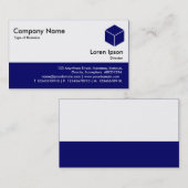 Color Footer - Deep Navy Visitenkarte (Vorne/Hinten)
