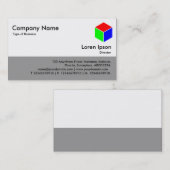 Color Footer - Grau Visitenkarte (Vorne/Hinten)
