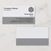 Color Footer - Grau Visitenkarte (Vorne/Hinten)