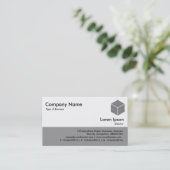 Color Footer - Grau Visitenkarte (Stehend Vorderseite)