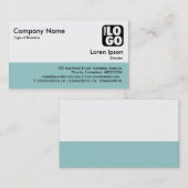Color Footer - Lt Blue Green Visitenkarte (Vorne/Hinten)