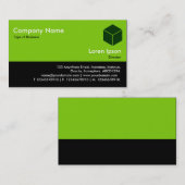 Color Footer - Martian Green und Black Visitenkarte (Vorne/Hinten)