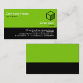 Color Footer - Martian Green und Black Visitenkarte (Vorne/Hinten)