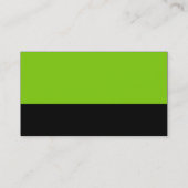 Color Footer - Martian Green und Black Visitenkarte (Rückseite)