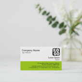 Color Footer - Martian Green Visitenkarte (Stehend Vorderseite)