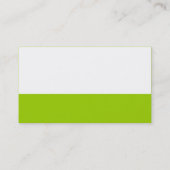 Color Footer - Martian Green Visitenkarte (Rückseite)