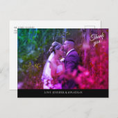 Color Foto & Black Vielen Dank Postcard Postkarte (Vorne/Hinten)