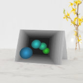 Color Fun 3 D Optical Illusion Infinity Spheres Karte (Gelbe Blume)