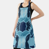 Color Fun Blue Collage Schürze (InSitu)