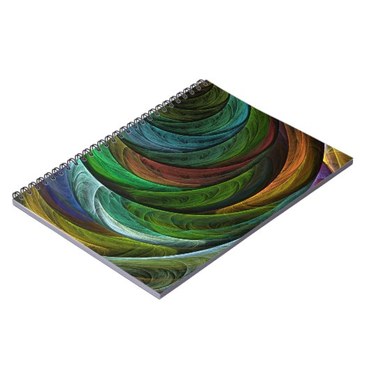 Color Glory Abstrakt Art Notebook Notizblock (Linke Seite)