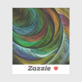 Color Glory Modernes Abstraktes Kunstmuster Elegan Aufkleber (Blatt)