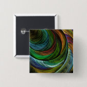 Color Glory Modernes Abstraktes Kunstmuster Elegan Button (Vorne & Hinten)